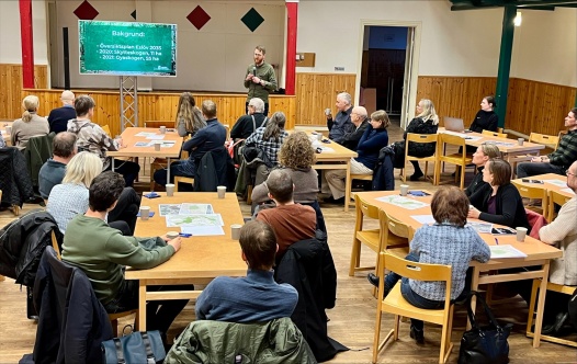 Gya bygdegård i Stehag. Dialogmöte om skogarnas utveckling.