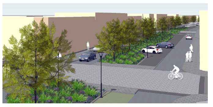 Parkeringsplatserna nära handeln i centrum bevaras.