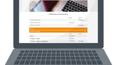 Illustrerad laptop