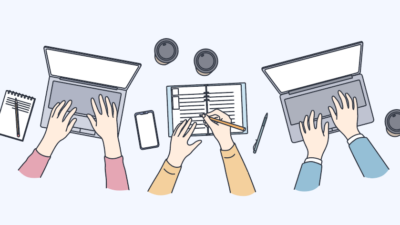 Visuell bild med symboler för företagande