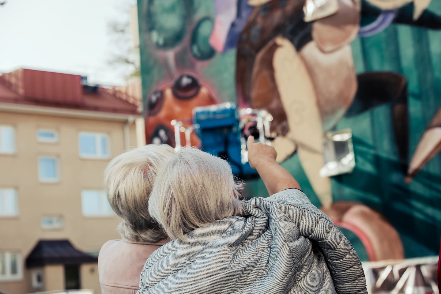 Muralmålning.