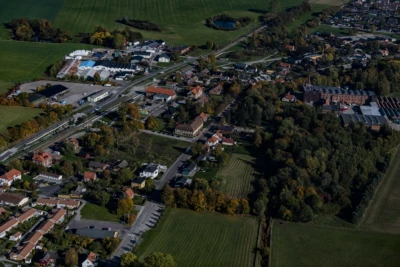 Flygfoto över Marieholm