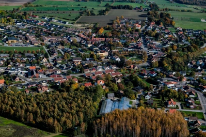 Flygfoto över Löberöd