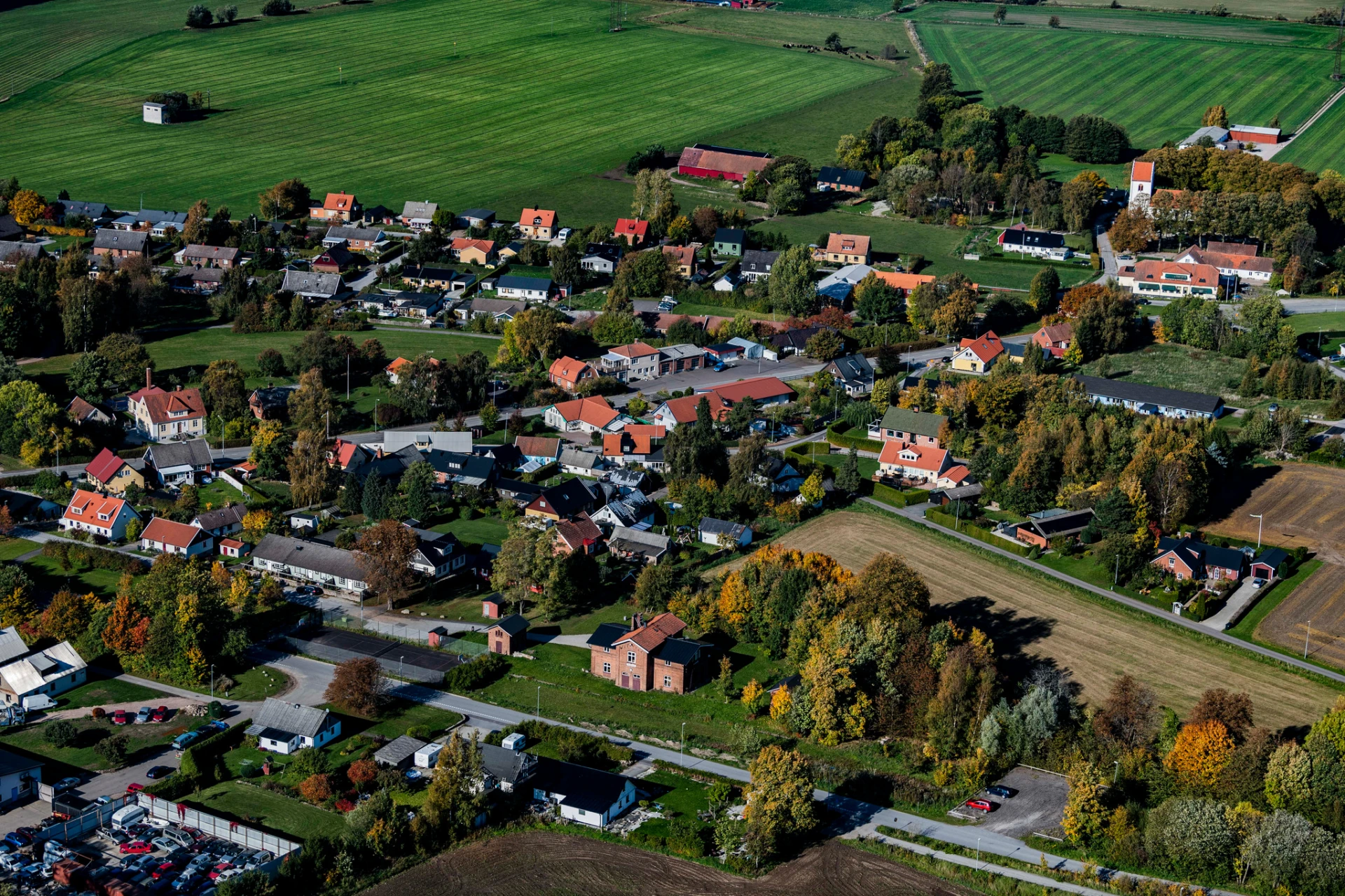 Flygfoto över Hurva