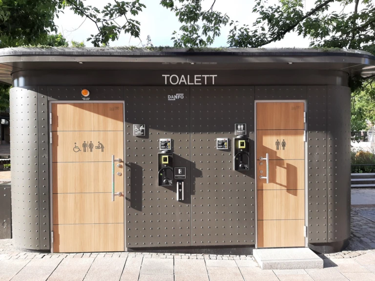 Offenlig toalett på Stora torg i Eslöv