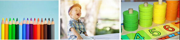 Ett barn skrattar