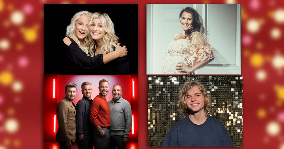 Artister som medverkar på julkonserten.