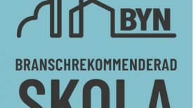 Logga för BYN, branschrekommenderad skola samt länk till deras webbsida