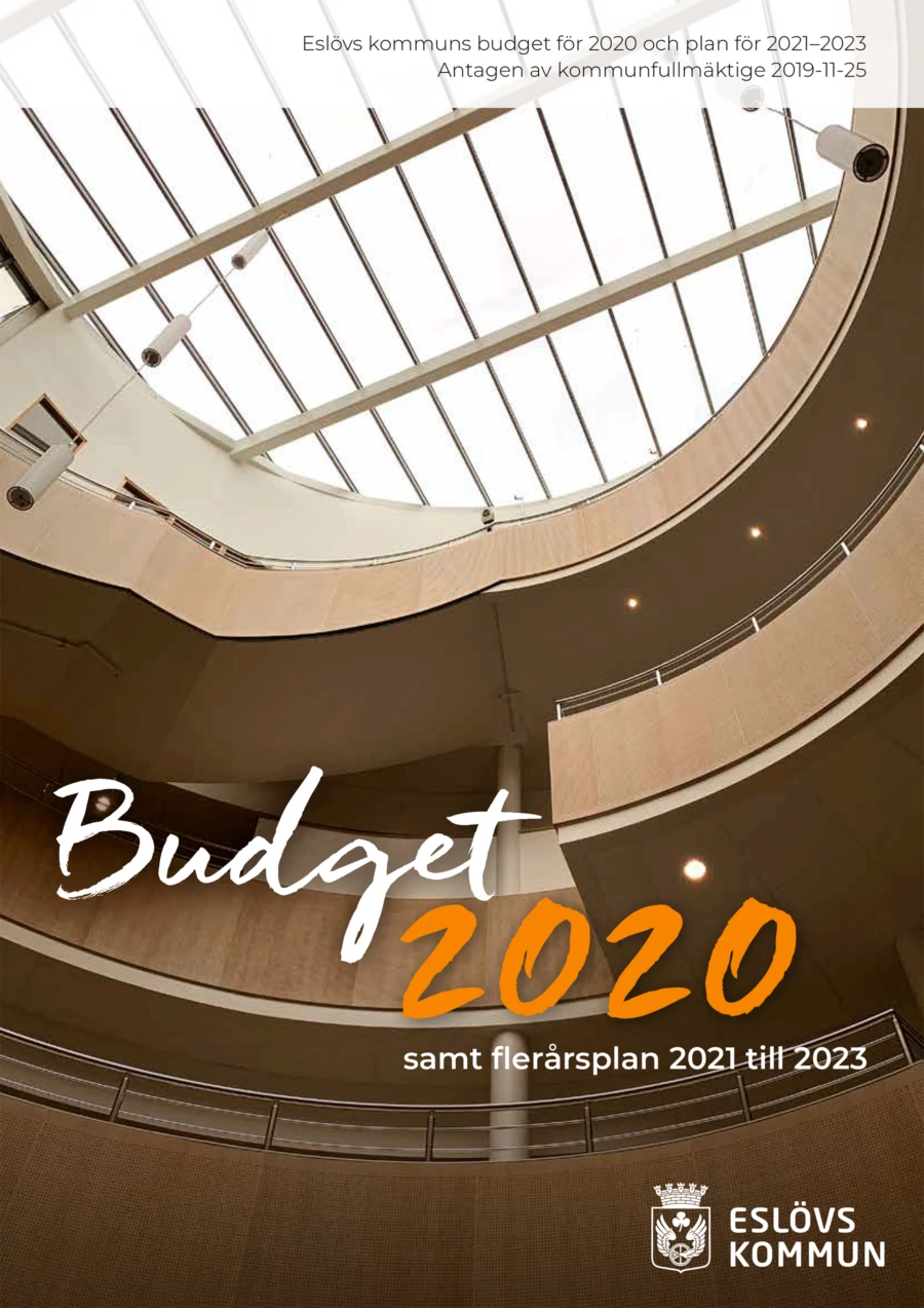 Esl&ouml;vs kommuns budget 2020