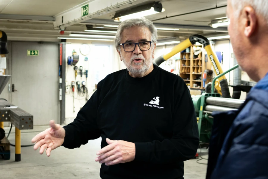 Jan-&Aring;ke Sj&ouml;gren driver Sj&ouml;grens pl&aring;tslageri som f&aring;r &aring;rets byggnadsv&aring;rdspris.
