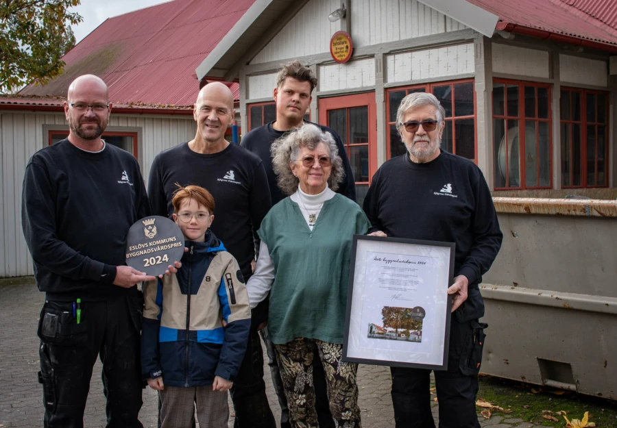 Sj&ouml;grens pl&aring;tslageri f&aring;r 2024 &aring;rs Byggnadsv&aring;rdspris.