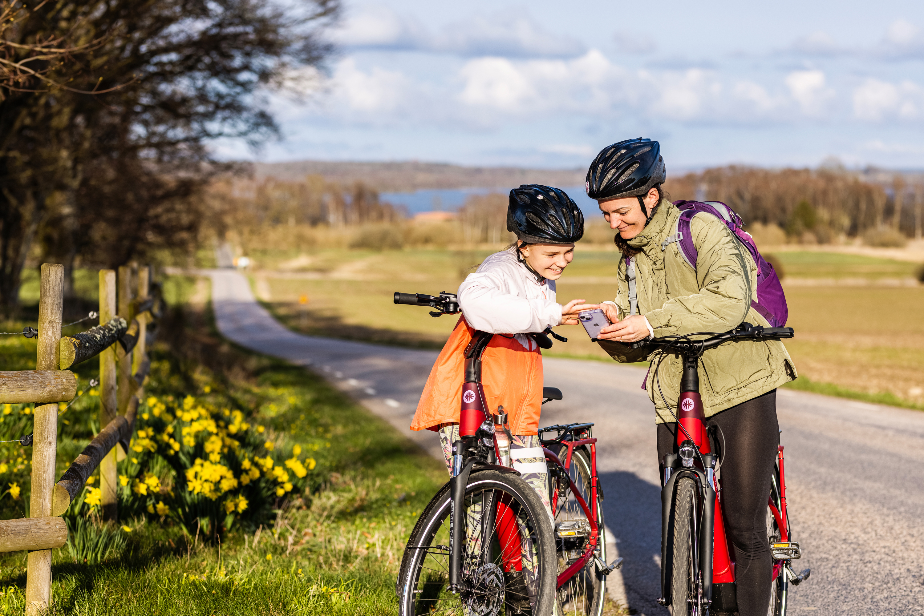 Cykelleden Sk&aring;ne invigdes 3 juni 2023 och best&aring;r av 57 mil cykelupplevelser f&ouml;r alla. Foto: Apel&ouml;ga.