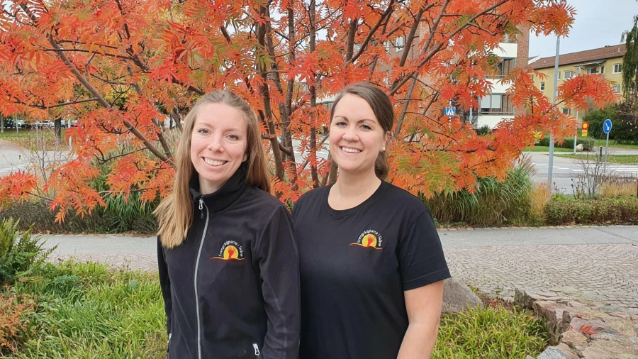 Kommunens energirådgivare Evelina Nordström och Lisa Karlsson.