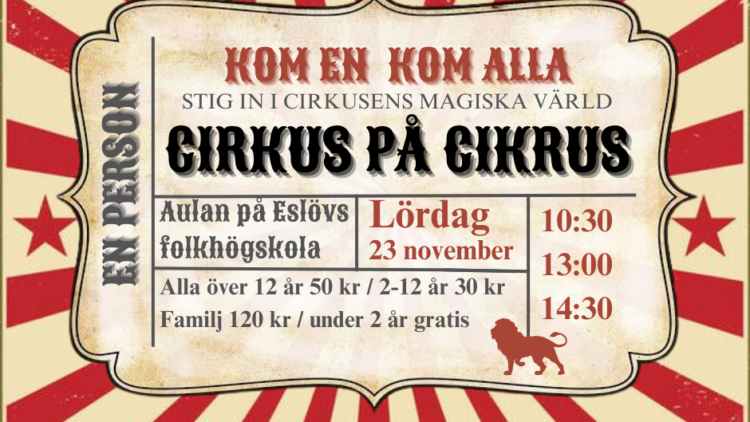 Cirkus på cirkus – en pirrig musikal!