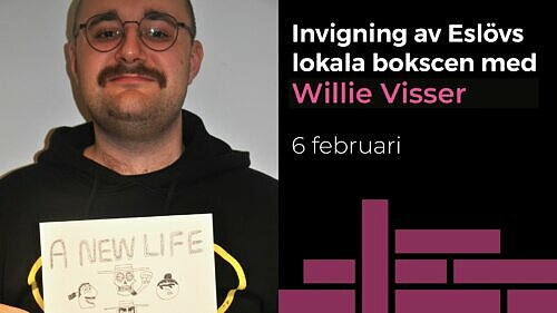 Invigning av Eslövs lokala författarscen med Wille Visser