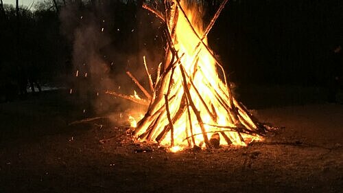 Valborgsmässofirande på Udden i Stockamöllan