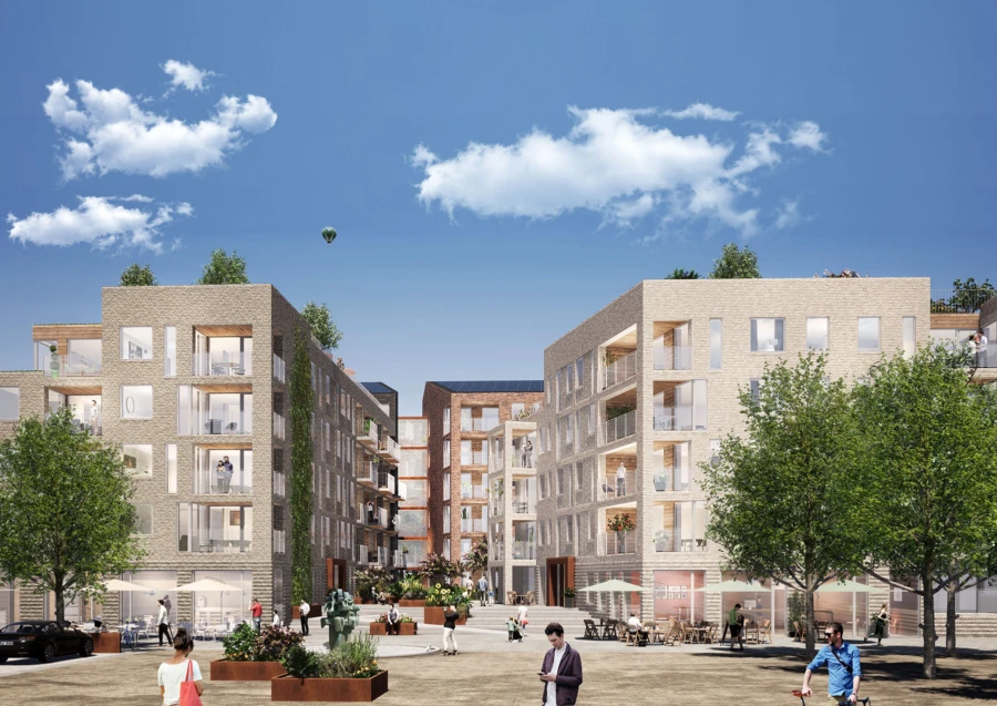 80 nya bostadsrätter och 32 seniorlägenheter blir det på Föreningstorget