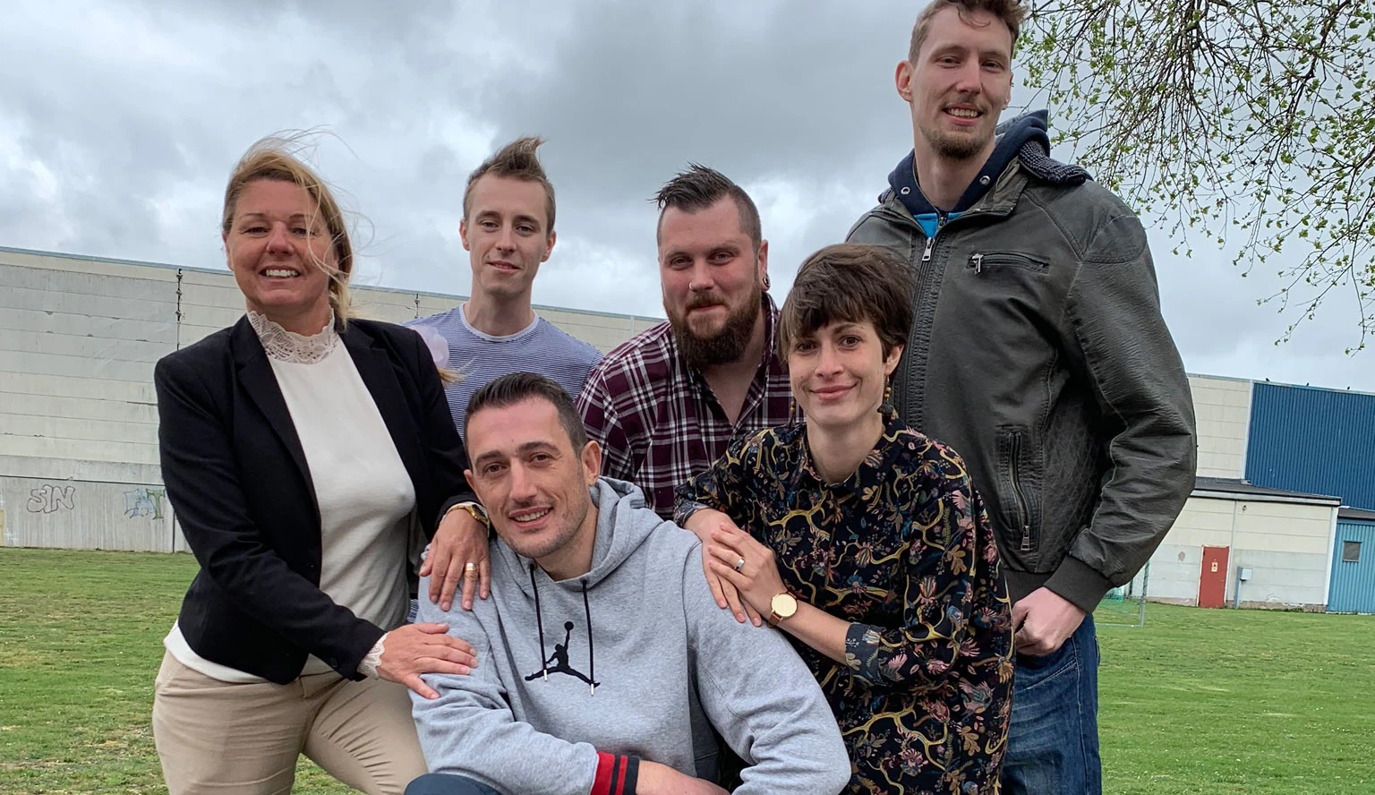 Korab Ferizi, Susanne Persson, Jennifer Gast, Tim Olsson, Joakim Eriksson och Fredrik Nilsson jobbar på Gasverket