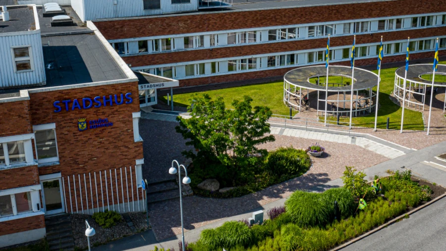 Esl&ouml;vs nuvarande stadshus.