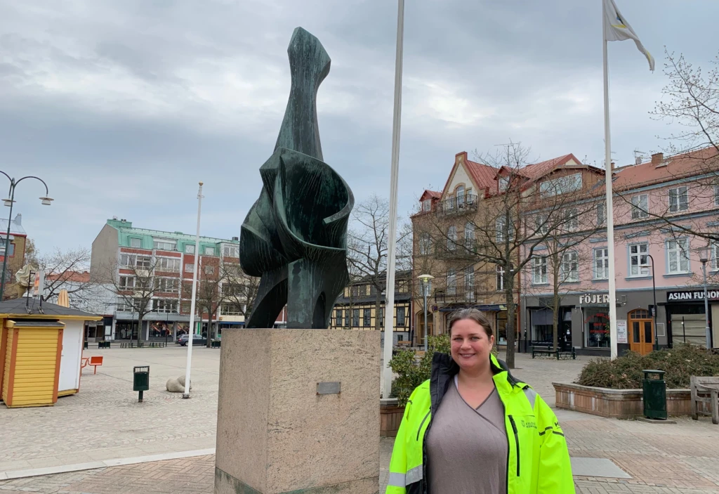 Malin Gunnarsson, projektledare för ombyggnaden av Stora torg