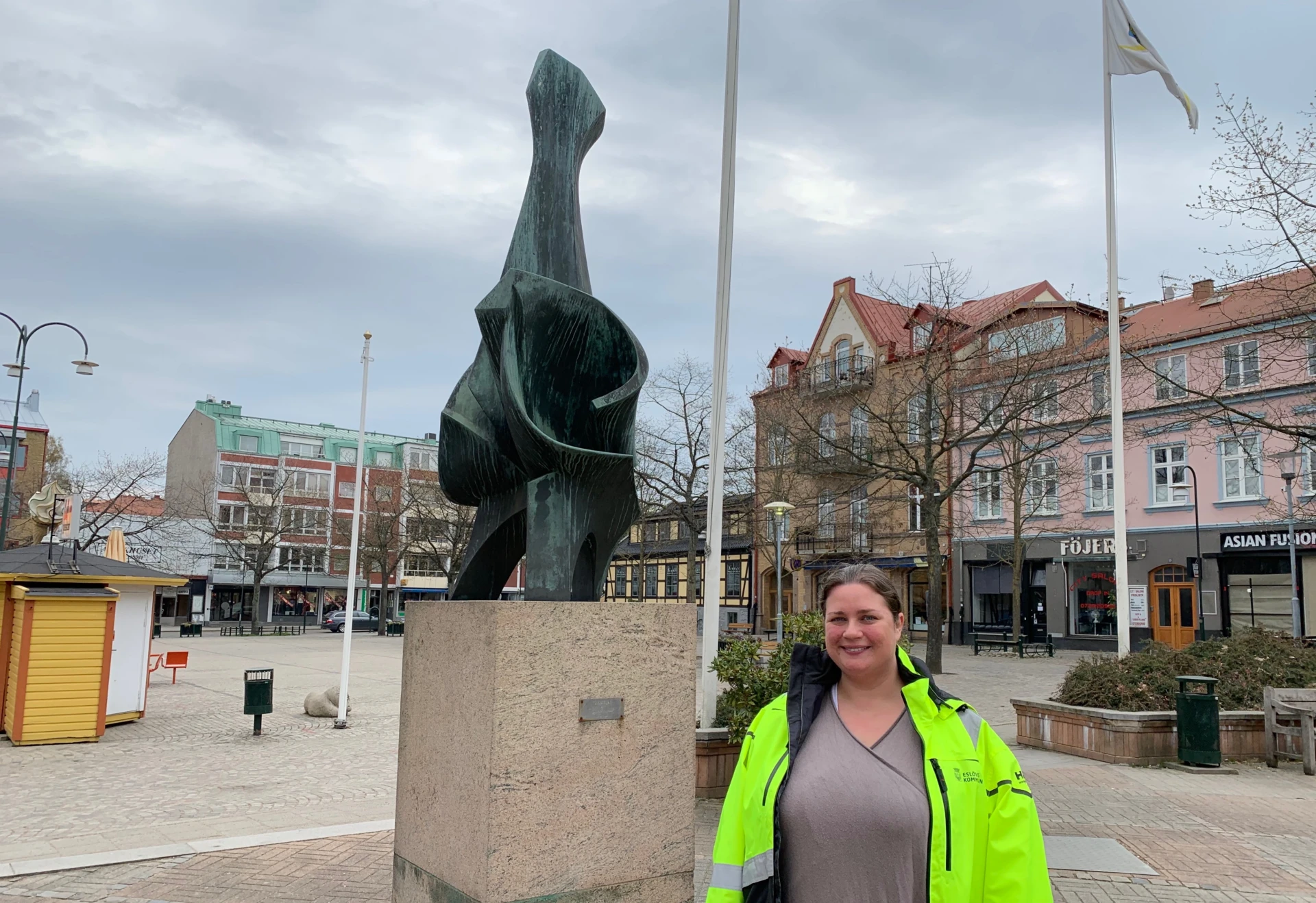 Malin Gunnarsson, projektledare för ombyggnaden av Stora torg