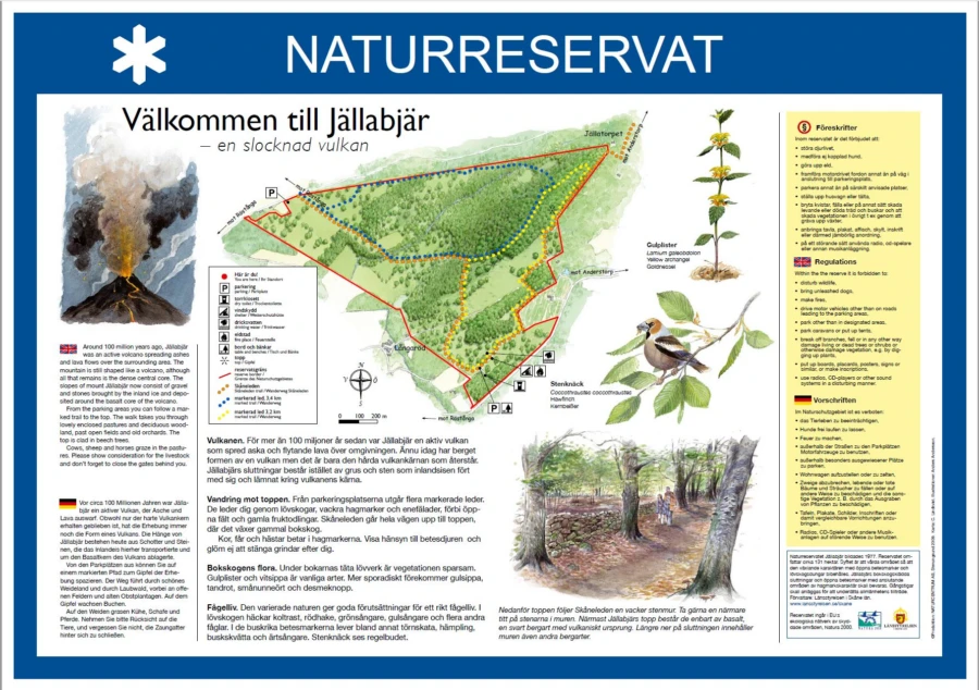 Om naturreservatet J&auml;llabj&auml;r. Bild L&auml;nsstyrelsen Sk&aring;ne.