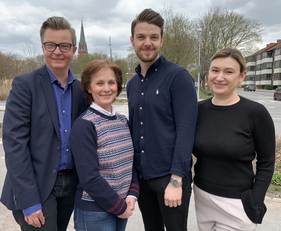 &ndash; V&aring;rt m&aring;l &auml;r att bli Sk&aring;nes mest f&ouml;retagsv&auml;nliga kommun, s&auml;ger n&auml;ringslivschef Lars Persson, kommunalr&aring;d Catharina Malmborg, n&auml;ringslivsstrateg Kosovar Gashi och f&ouml;retagslots Natasa Curic.