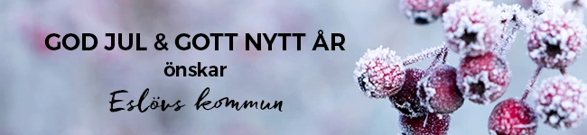 God jul och gott nytt år önskar Eslövs kommun