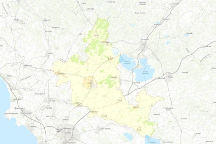 Karta över Eslövs kommun