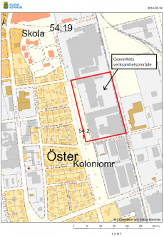 Karta över provtagningsområde.