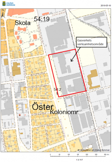 Karta över provtagningsområde. 