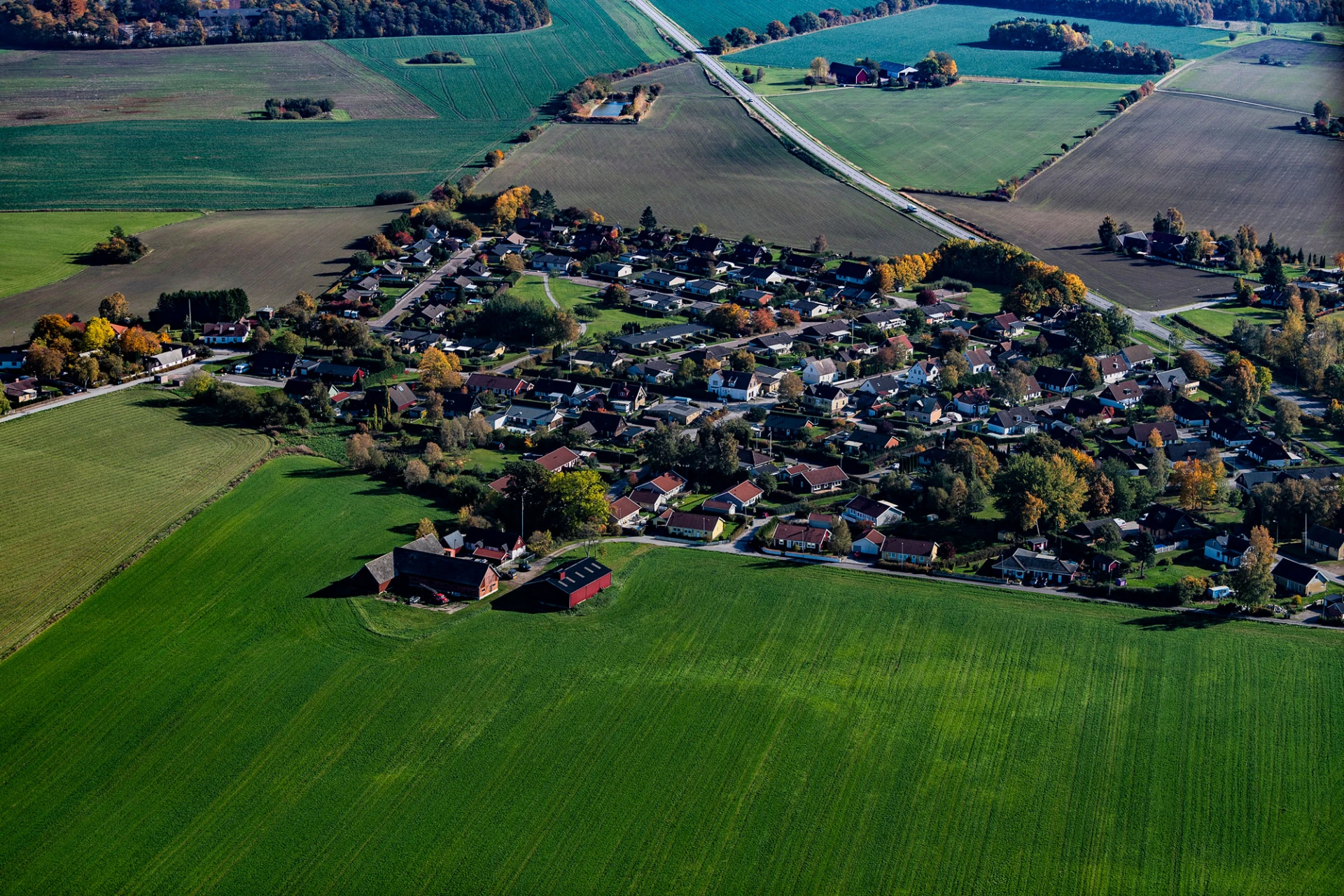 Flygfoto över Kungshult
