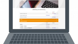 Illustrerad laptop