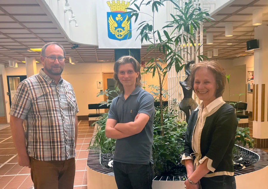 Leopold Dahlkrans följde med kommunalråden Johan Andersson och Catharina Malmborg under sin prao-vecka.