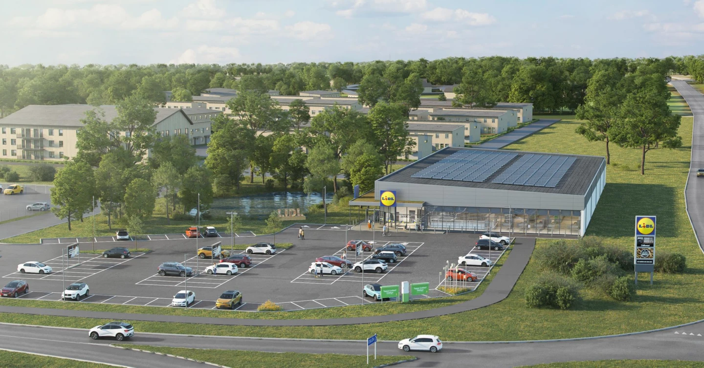 Tack vare åtgärder för att skydda den större vattensalamndern har Lidl fått ja till att bygga butik vid Flygstaden.