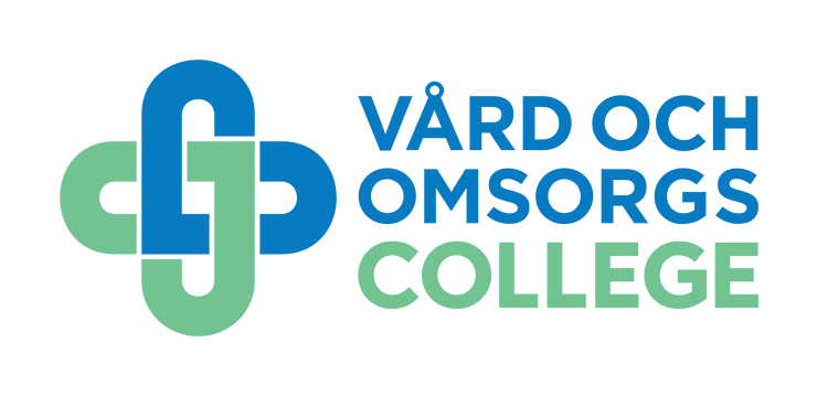 Logga f&ouml;r v&aring;rd- och omsorgscollege samt l&auml;nk till deras webbsida