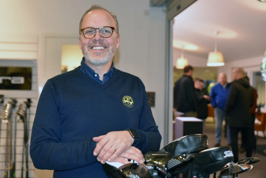 En mycket n&ouml;jd klubbchef Johan Hjertberg konstaterar att Ludvig-effekten gett golfintresset ett rej&auml;lt uppsving i Esl&ouml;v.