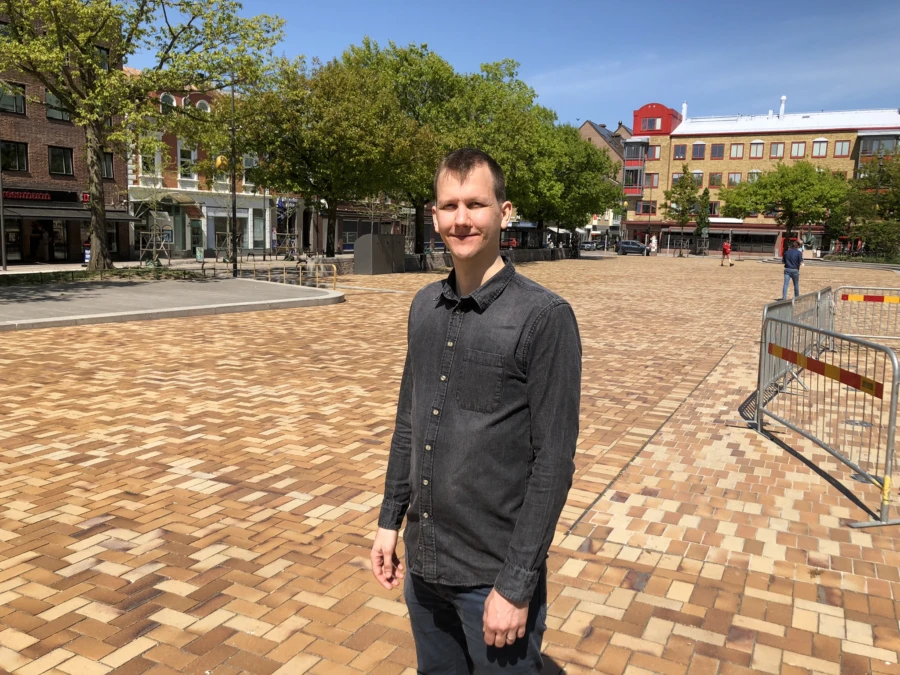 Kommunens trygghetssamordnare Martin Broms tog initiativ till den samlade insatsen i Esl&ouml;vs centrum.
