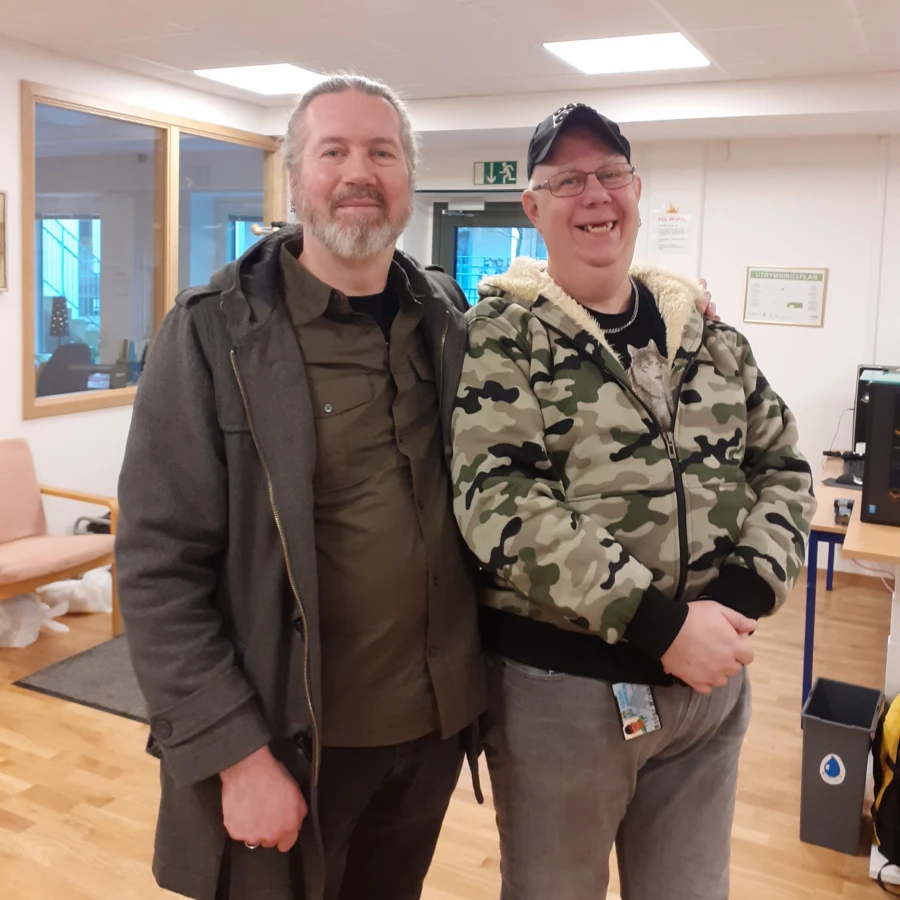 Marcus Laurin och Ronny Nordstr&ouml;m Wickman ser fram emot att b&ouml;rja anv&auml;nda kompiskortet.