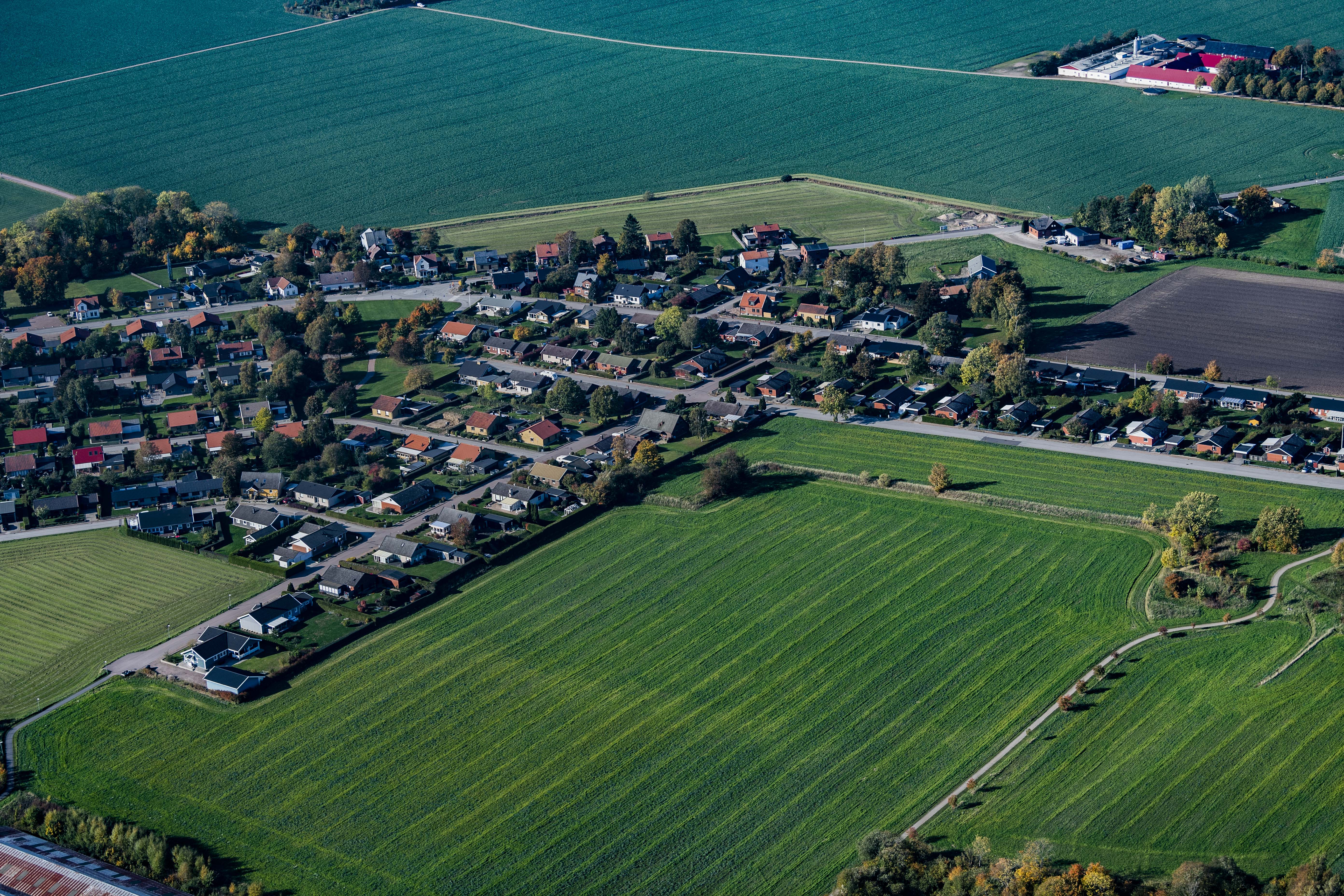 Flygfoto &ouml;ver marieholm 