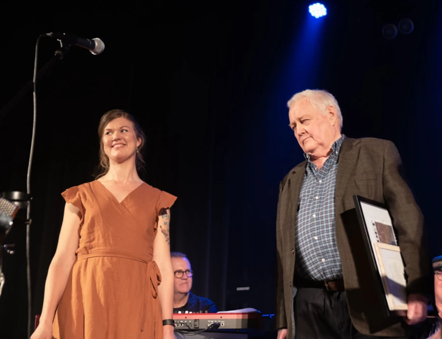 Milj&ouml;priset till Britta Levin och Olof Bauer delades ut p&aring; &aring;rets prisgala i Medborgarhuset.