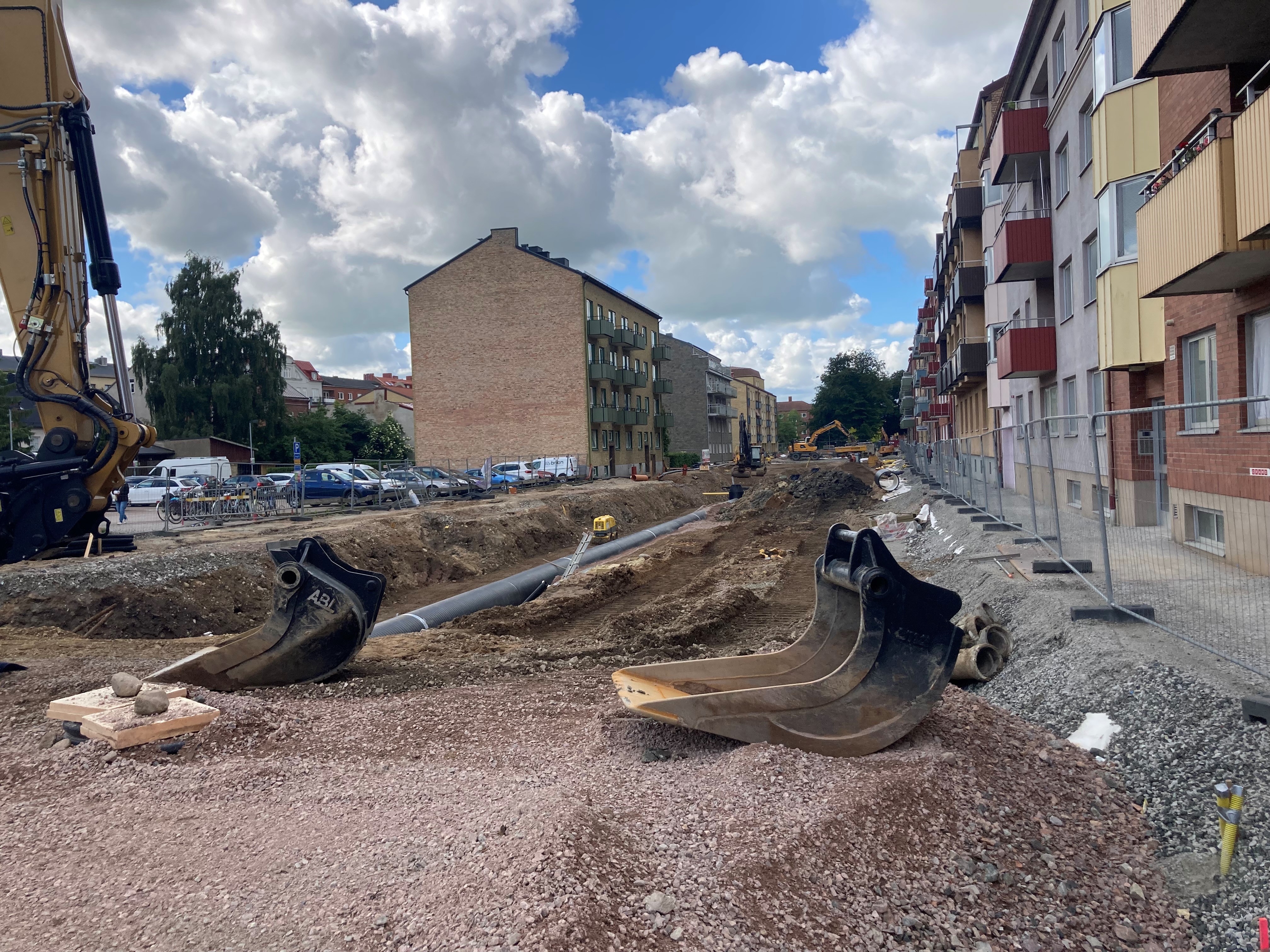 Arbetet med att byta ut va-ledningarna och bygga om Kanalgatan b&ouml;rjade h&ouml;sten 2023 och kommer att p&aring;g&aring; i flera &aring;r.