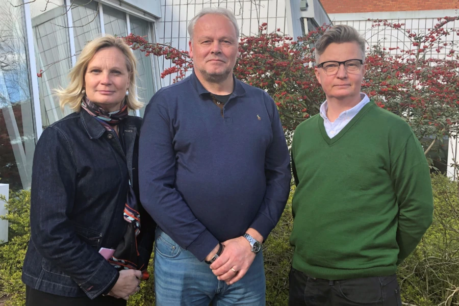 Cecilia Wennersten, näringslivsstrateg Eslövs kommun, Sune Lundberg, rådgivare Nyföretagarcentrum, och Lars Persson, näringslivschef Eslövs kommun.