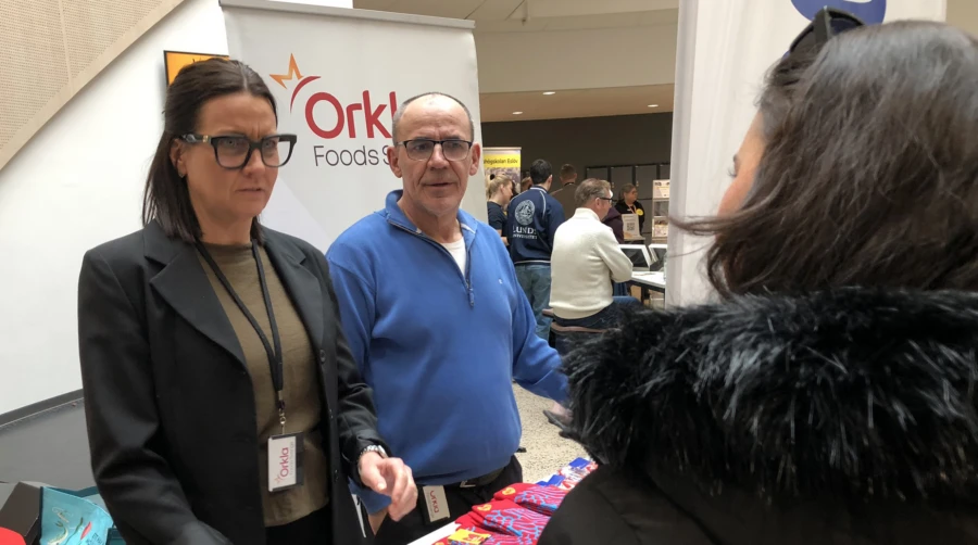 Susanne Eriksson och Sabahudin Islamovic från Orkla Foods Sverige.