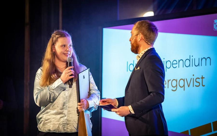 Elin Bergqvist &aring;rets idrottsstipendiat.