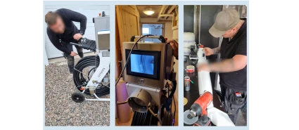 Bild på person som arbetar med relining
