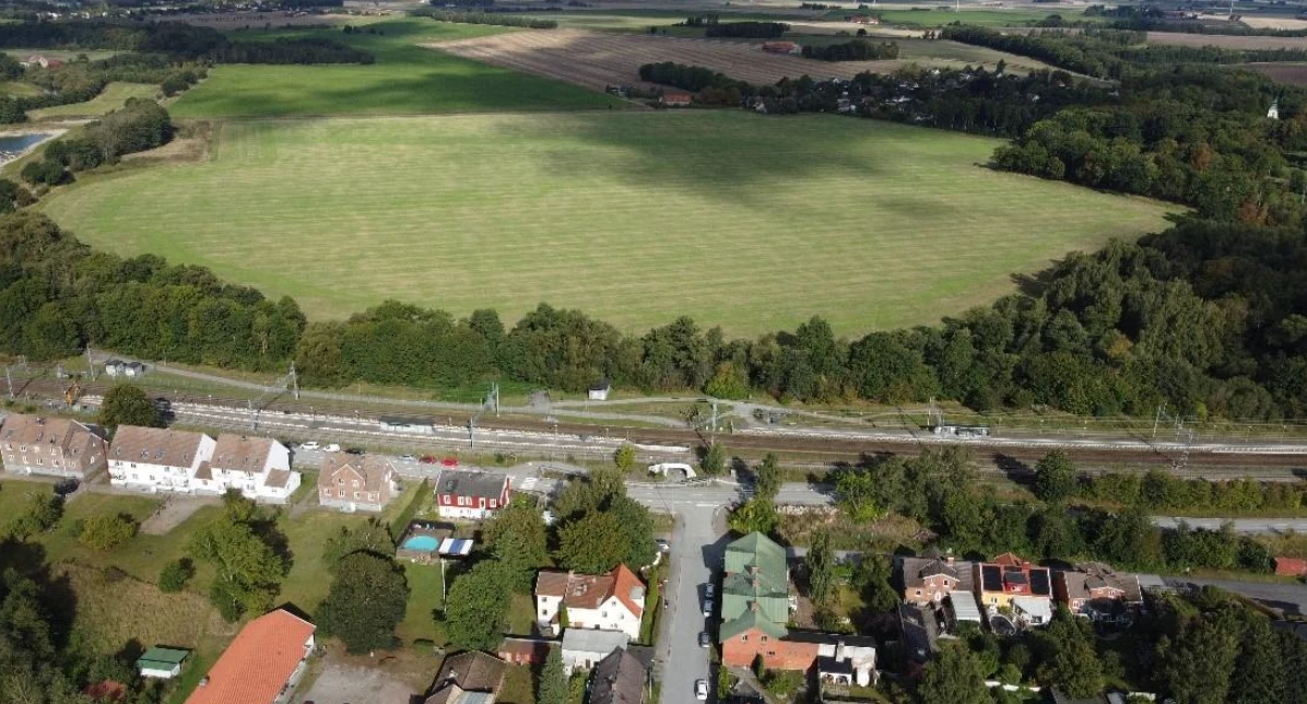 Flygfoto örtofta