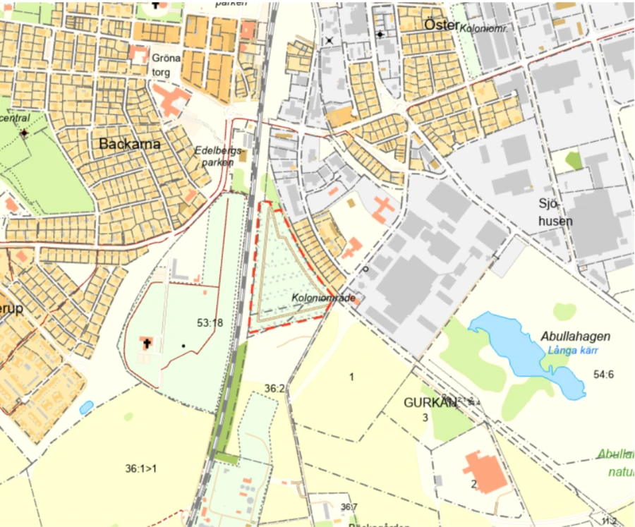Karta koloniområde