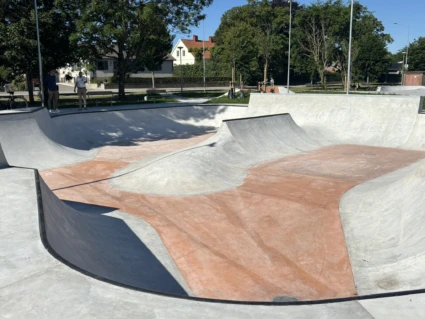En skatebana i betong