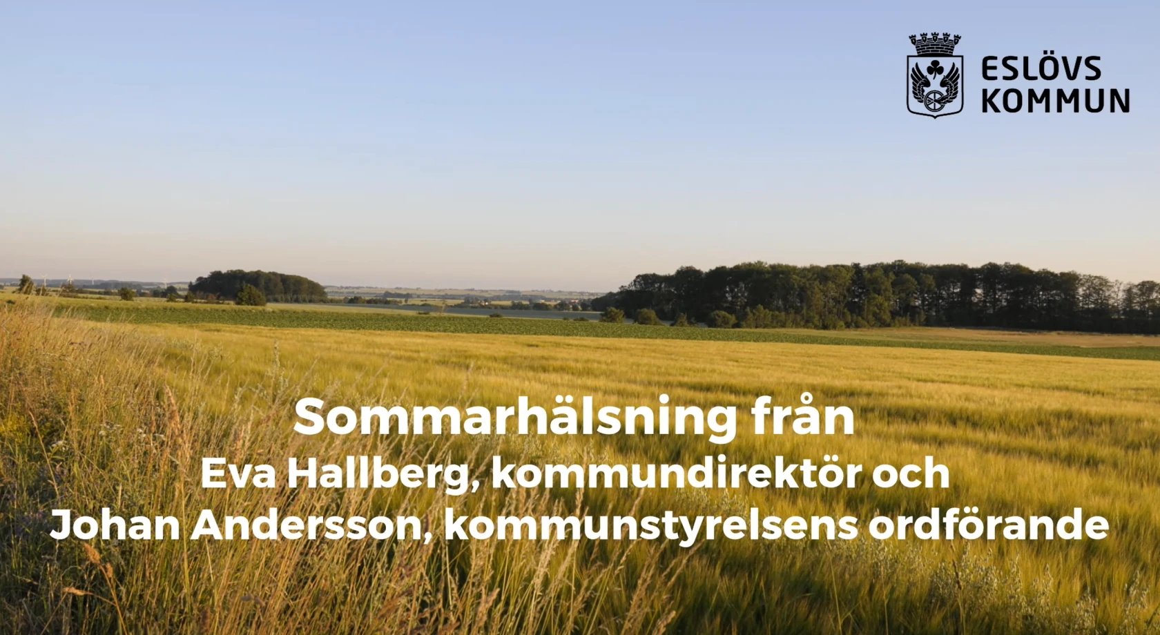 Sommarhälsning Johan och Eva